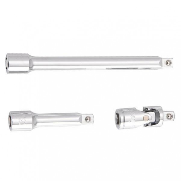 Kincrome K2924 - 3/8" Drive (Mirror Polish) Extension Bar Set Sockets & Accessories