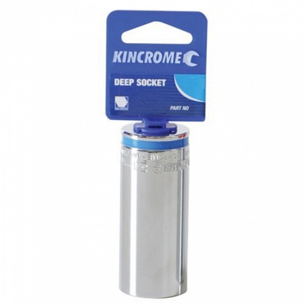 Kincrome K2977 - Deep 1/2" DRIVE 15MM Mirror Polish Socket