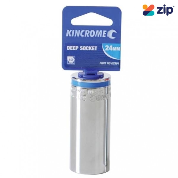 Kincrome K2981 - 19mm Deep 1/2" Drive Mirror Polish Socket Sockets & Accessories