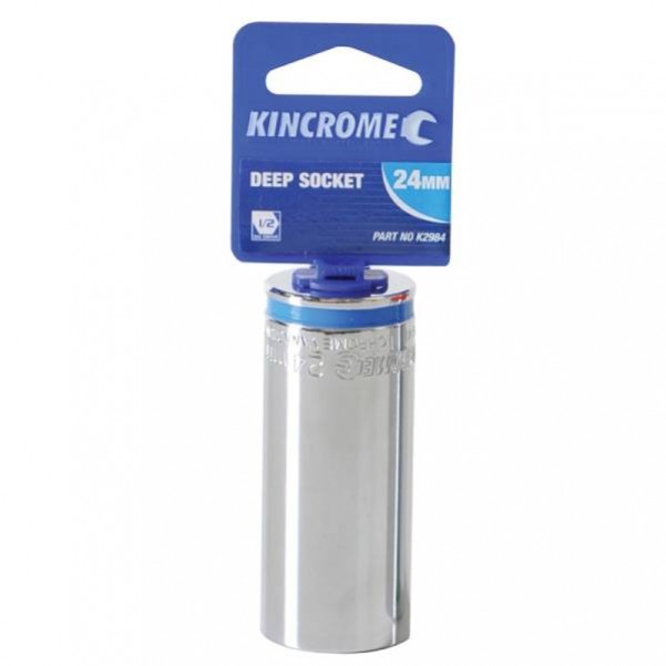 Kincrome K2982 - 21mm Deep 1/2" Drive Mirror Polish Socket Sockets & Accessories