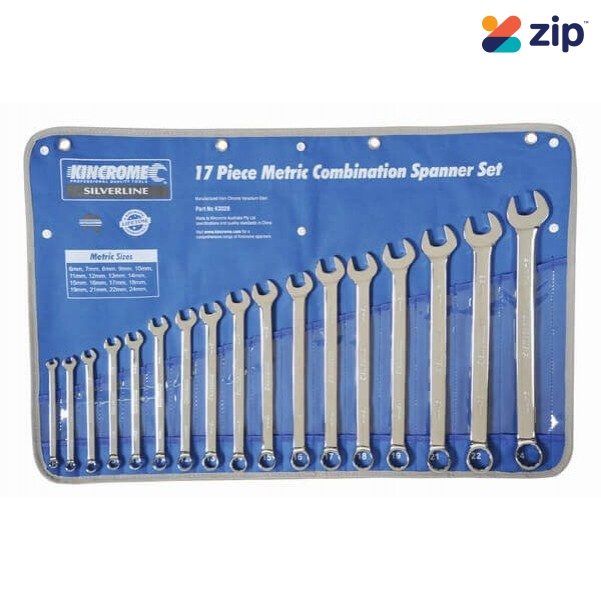 Kincrome K3028 - 17 Piece Metric Combination Spanner Set