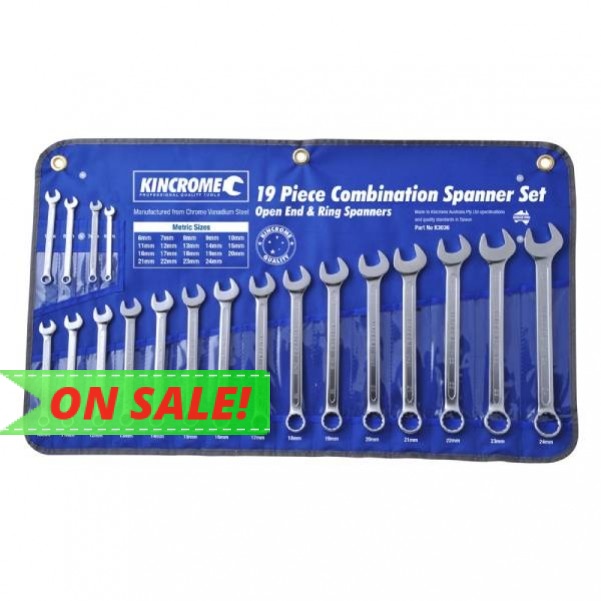 Kincrome K3036 - 19 Piece Combination Spanner Set