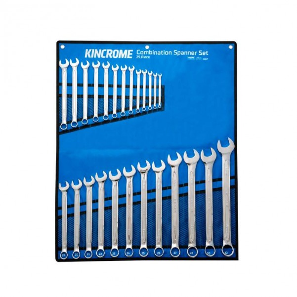 Kincrome K3047 - 25 Piece Metric Combination Spanner Set Spanner Sets