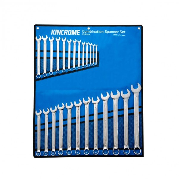 Kincrome K3047 - 25 Piece Metric Combination Spanner Set