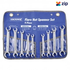 Kincrome K3060 - 9 Piece Imperial & Metric Flare Nut Spanner Set