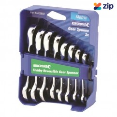 Kincrome K3802 - 8 Piece Metric Reversible Combination Stubby Gear Spanner Set