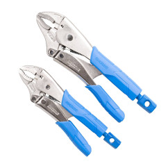 Kincrome K40075 - 2pce Soft Grip Curved Jaw Locking Plier Set