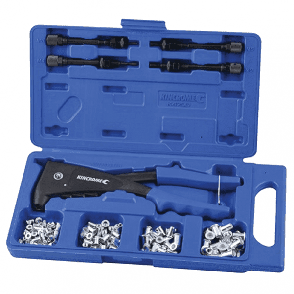 Kincrome K4700 - 85 Piece Nut Riveter Set Riveters and Nutserts