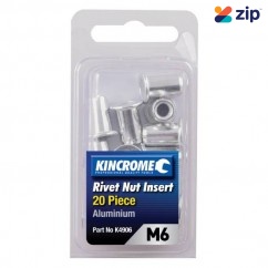 Kincrome K4906 - 20 Piece M6 Aluminum Rivet Nut Insert