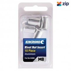 Kincrome K4908 - 10 Piece M8 Aluminum Rivet Nut Insert