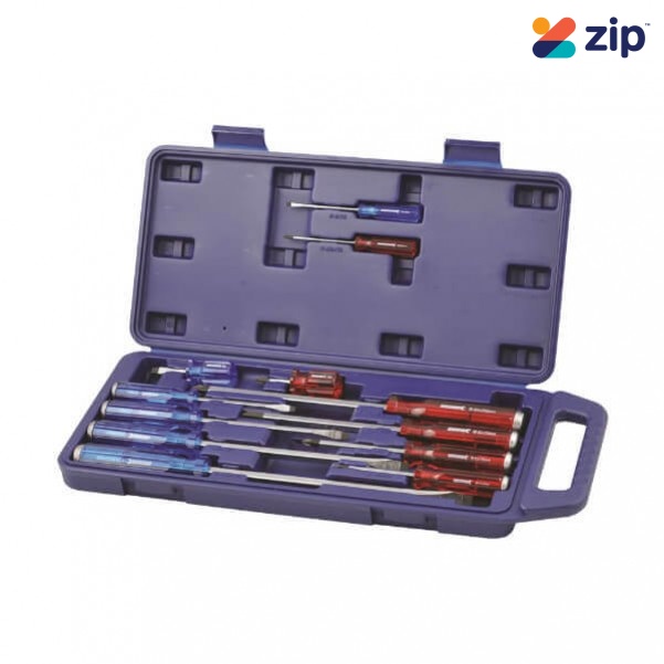 Kincrome K5058 - 12 Piece Thru-Tang Screwdriver Set