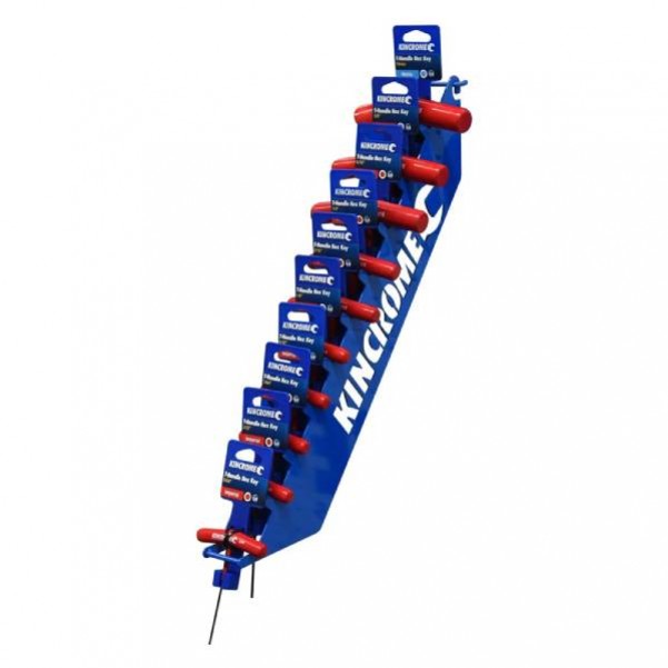 Kincrome K5082M - 9 Piece T-Handle Imperial Hex Merchandiser Hex & Torx Key