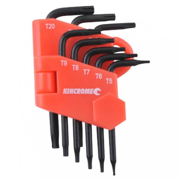 Kincrome K5087 - 8 Piece Mini Tamperproof Torx Set Hex & Torx Key