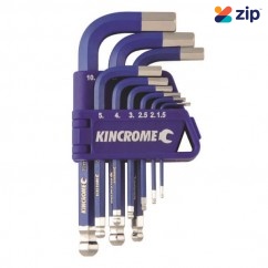 Kincrome K5143 - 9 Piece Short Series Metric Hex Key & Wrench Set Hex & Torx Key