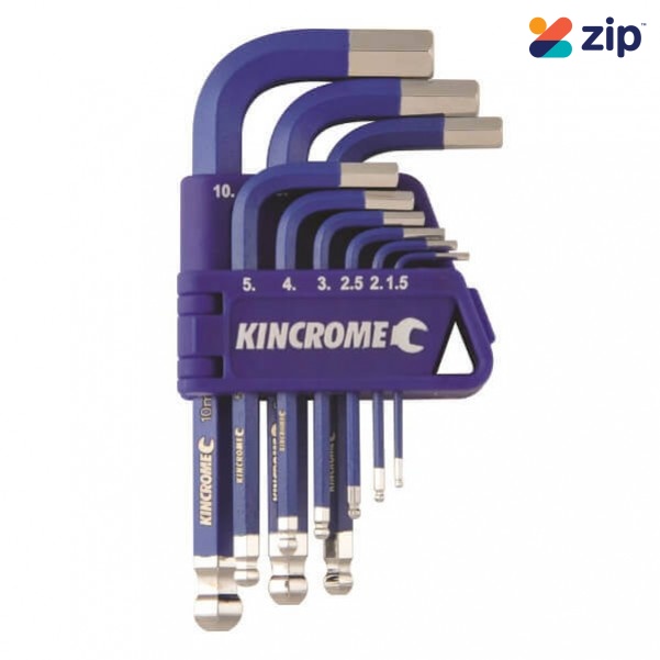 Kincrome K5143 - 9 Piece Short Series Metric Hex Key & Wrench Set