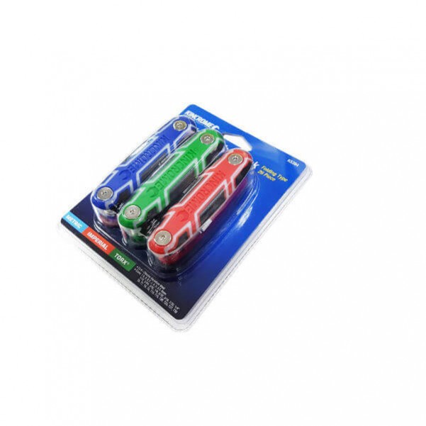 Kincrome K5394 - 26 Pieces Multi-Pack Folding Hex Key Set Hex & Torx Key