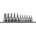 Kincrome K5425 - 11 Piece 1/4 & 3/8" Drive Short Series BALL-END TORX Socket Set