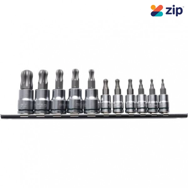 Kincrome K5425 - 11 Piece 1/4 & 3/8" Drive Short Series BALL-END TORX Socket Set