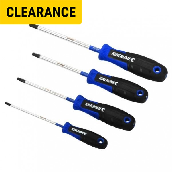 Kincrome K5588 - 4 Piece TorqueMaster Ball-Hex Screwdriver Set