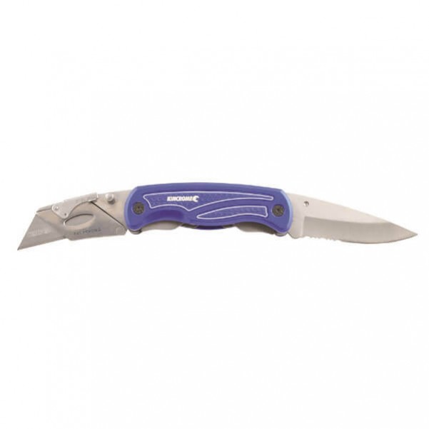 Kincrome K6102 - Twin Blade Folding Utility Knife Cutting