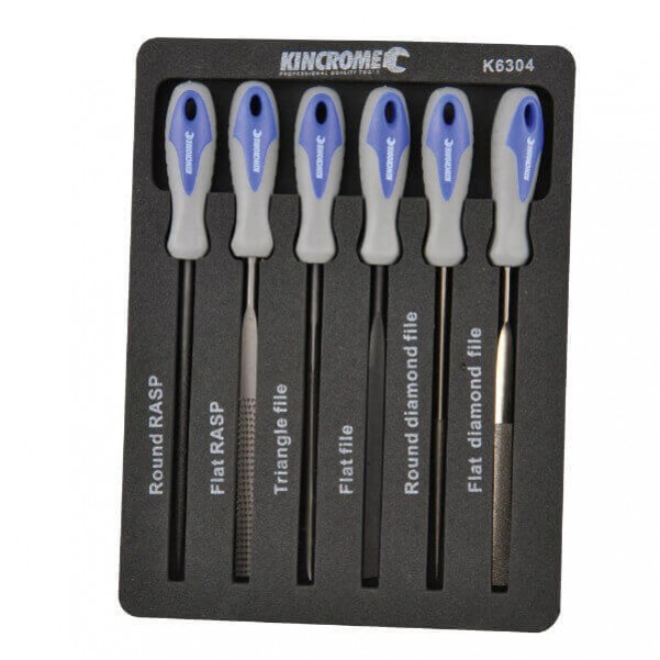 Kincrome K6304 - 6 Piece 100mm 4" Mini File Set Scraping Tools