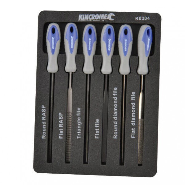 Kincrome K6304 - 6 Piece 100mm 4" Mini File Set