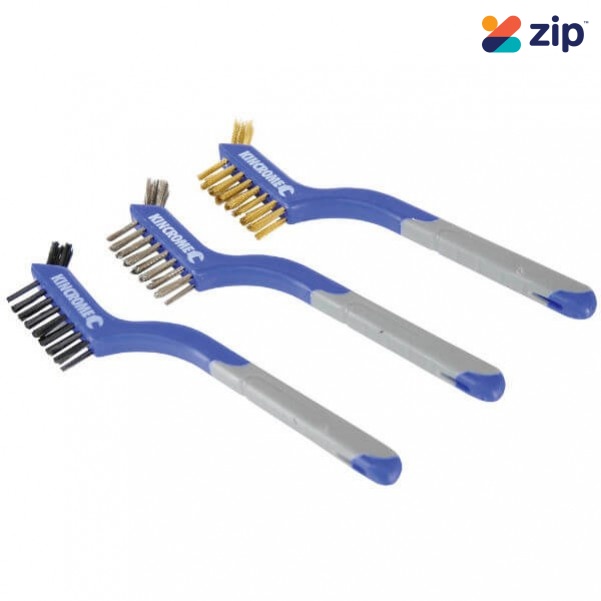 Kincrome K6350 - 3 Piece Small Wire Brush Set  Scraping Tools