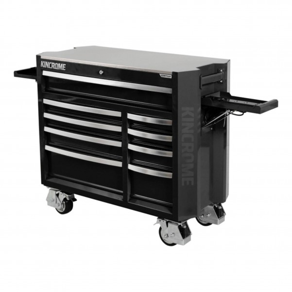 Kincrome K74229B - 42" CONTOUR 9 Drawer Tool Trolley Black Tool Chests & Trolleys
