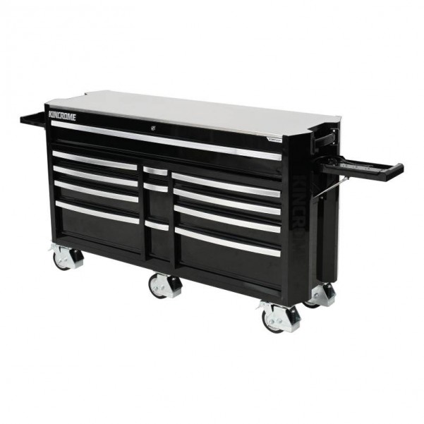 Kincrome K76112B - 12 Drawer 60" Black CONTOUR Tool Trolley Tool Chests & Trolleys