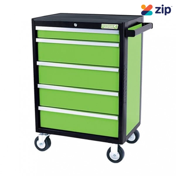 Kincrome K7655G - Evolve Tool Trolley 5 Drawer Green Workshop Tool Boxes & Trolleys
