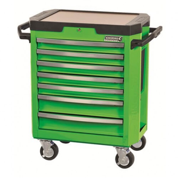 Kincrome K7747G - 7 Drawer Monster Green Contour Tool Trolley Workshop Tool Boxes & Trolleys