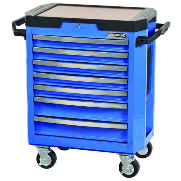 Kincrome K7747 - 7 Drawer Blue Tool Trolley Workshop Tool Boxes & Trolleys