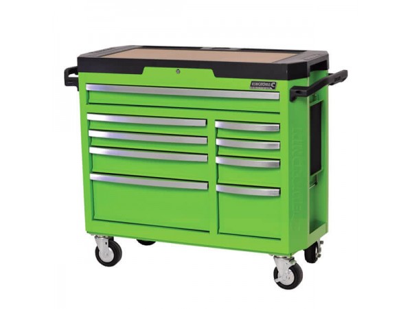 Kincrome K7759G - 9 Drawer Monster Green CONTOUR Tool Trolley