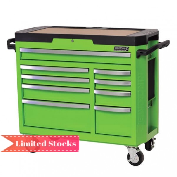 Kincrome K7759G - 9 Drawer Monster Green CONTOUR Tool Trolley