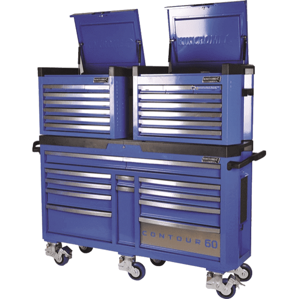 Kincrome K7863 - Contour 60 Superwide Trolley & Chest Combo 3 Piece Tool Kit