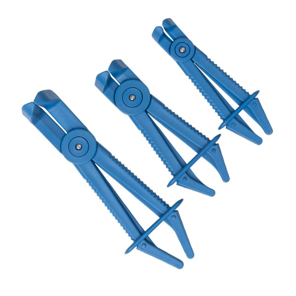 Kincrome K8261 - 3 Piece Angled Hose / Line Clamp Plier Set Automotive Service Tools