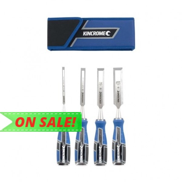 Kincrome K9209 - 4 Piece Wood Chisel Set Chisels and Punches