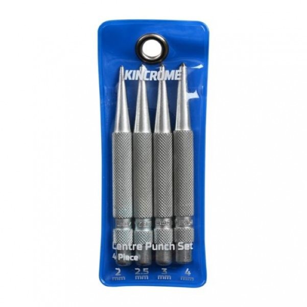 Kincrome K9435 - 4 Piece Small Centre Punch Set Chisels and Punches