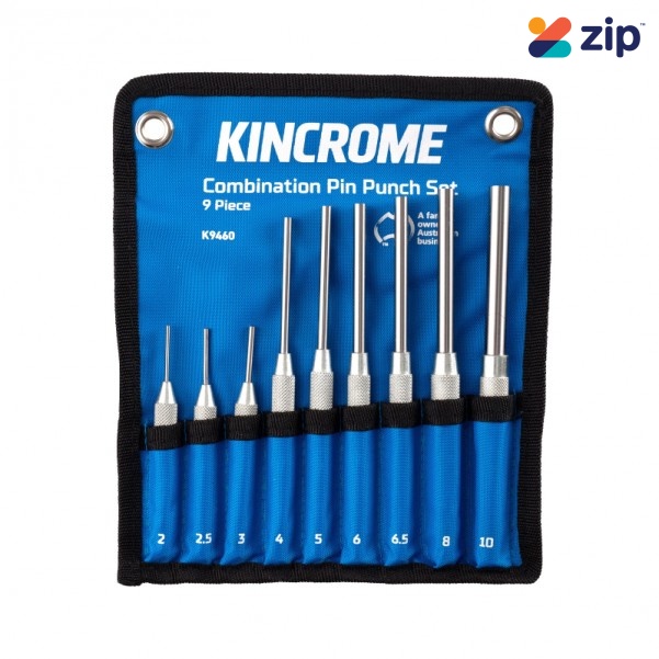 Kincrome K9460 - Pin Punch Combo Set 9 Piece Chisels and Punches
