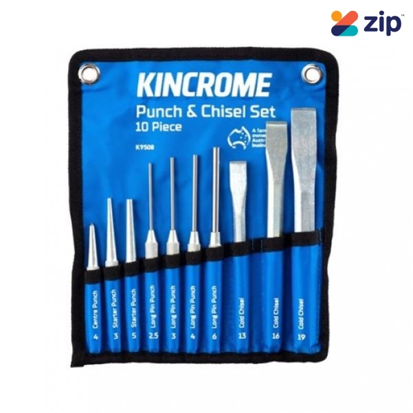 Kincrome K9508 - 10 Piece Chisel & Punch Set