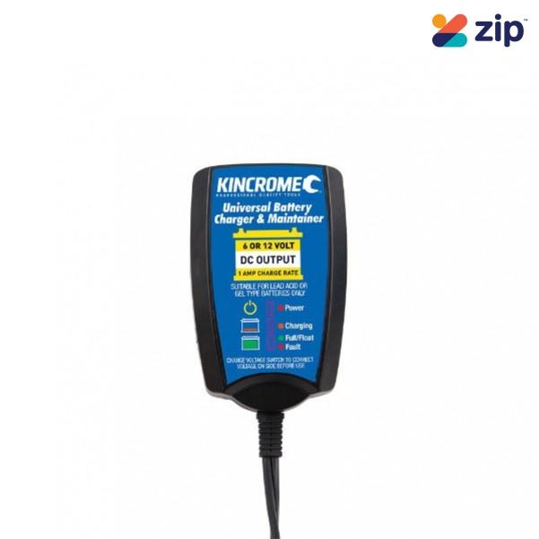 Kincrome KP87001 - 6/12V 1Amp Battery Charger & Maintainer