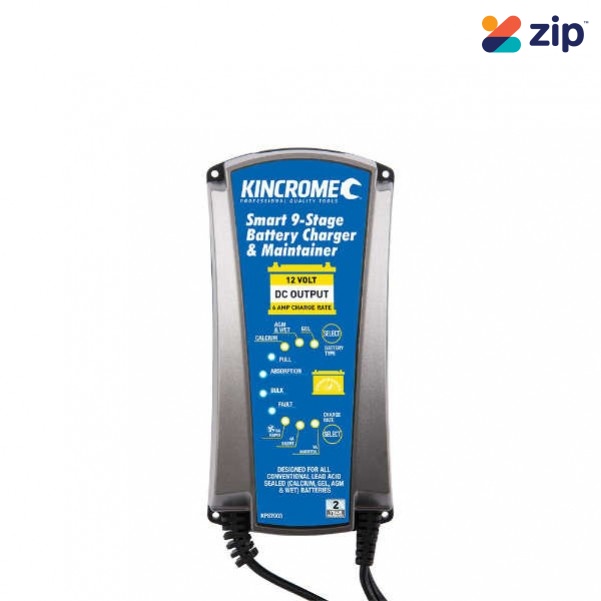 Kincrome KP87003 - 12V 6Amp Battery Charger & Maintainer