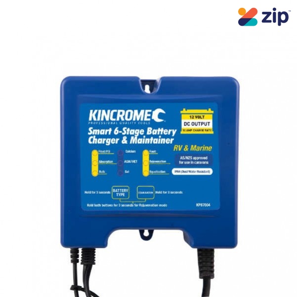 Kincrome KP87004 - 12V 10Amp Battery Charger & Maintainer