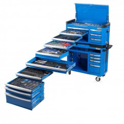 Kincrome P1810 - 551 Piece 17 Drawer Extra-Wide 1/4, 3/8 & 1/2" Drive Contour Tool Workshop