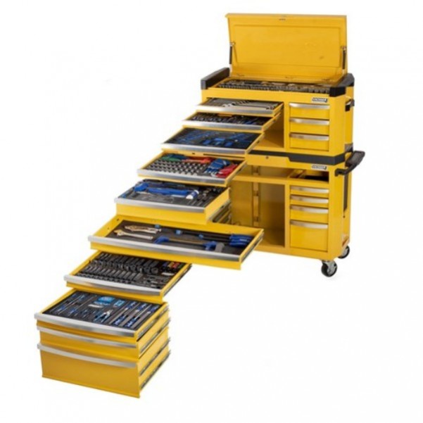 Kincrome P1810Y - 551 Piece 17 Drawer Contour Tool Workshop Kit Yellow 