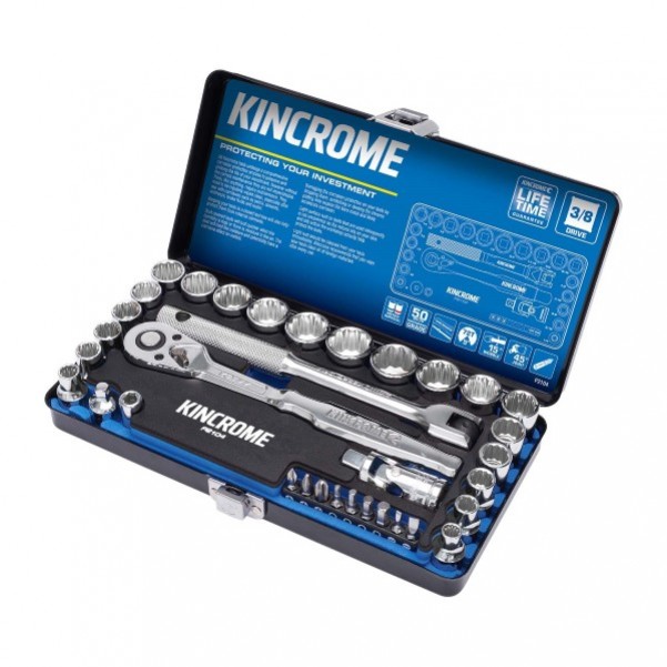 Kincrome P2104 - 36 Piece 3/8” Drive Metric and Imperial Socket Set