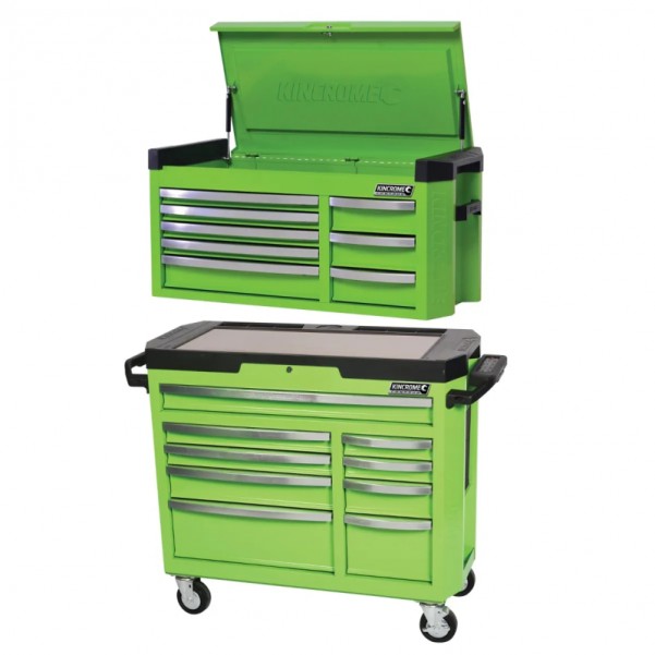 Kincrome P7702G - 17 Drawer 42" Green CONTOUR Storage Combo