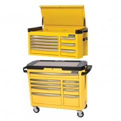 Kincrome P7702Y - 17 Drawer 42" Yellow CONTOUR Storage Combo