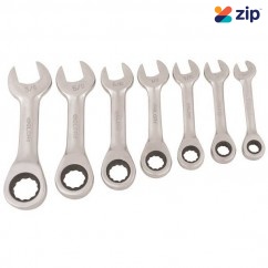 Supatool S030007 - 7 Piece Combination Stubby Gear Spanner Set