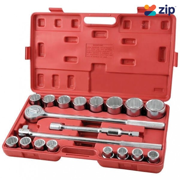 Supatool S2000 - 3/4" 20 Piece Square Drive Socket Set